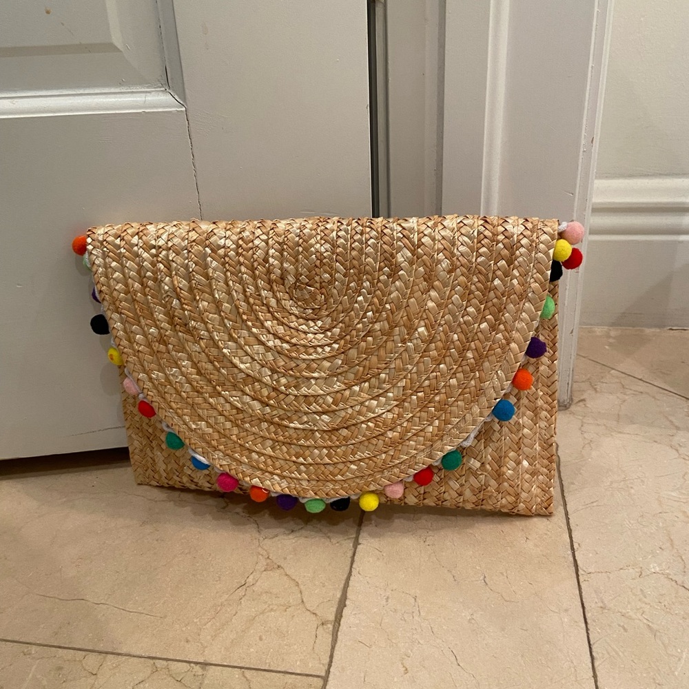 NEW Straw Clutch Bag